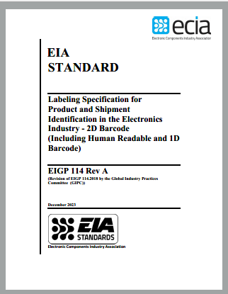 ECIA Publishes Labeling Standard On 2D Barcode